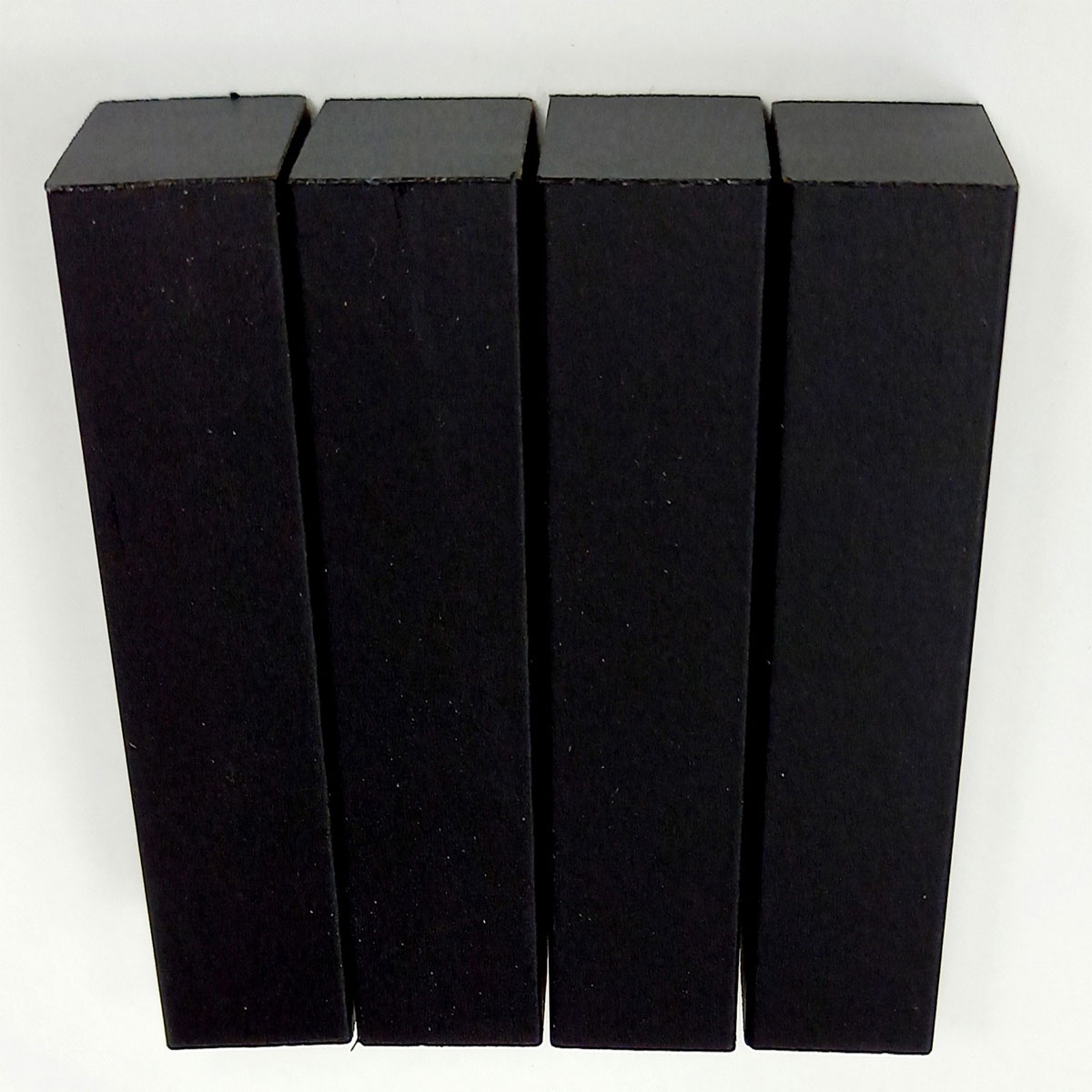 Dekor-Eckhölzer 1,9 x 1,9 x 6 cm 4 Stk schwarz