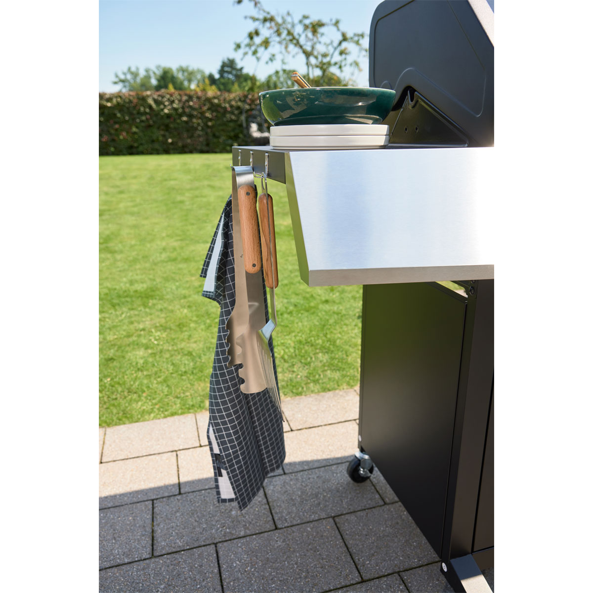 Rothmann Gasgrillwagen Daytona 5 Plusschwarz mit Edelstahlapplikationen Bild 5