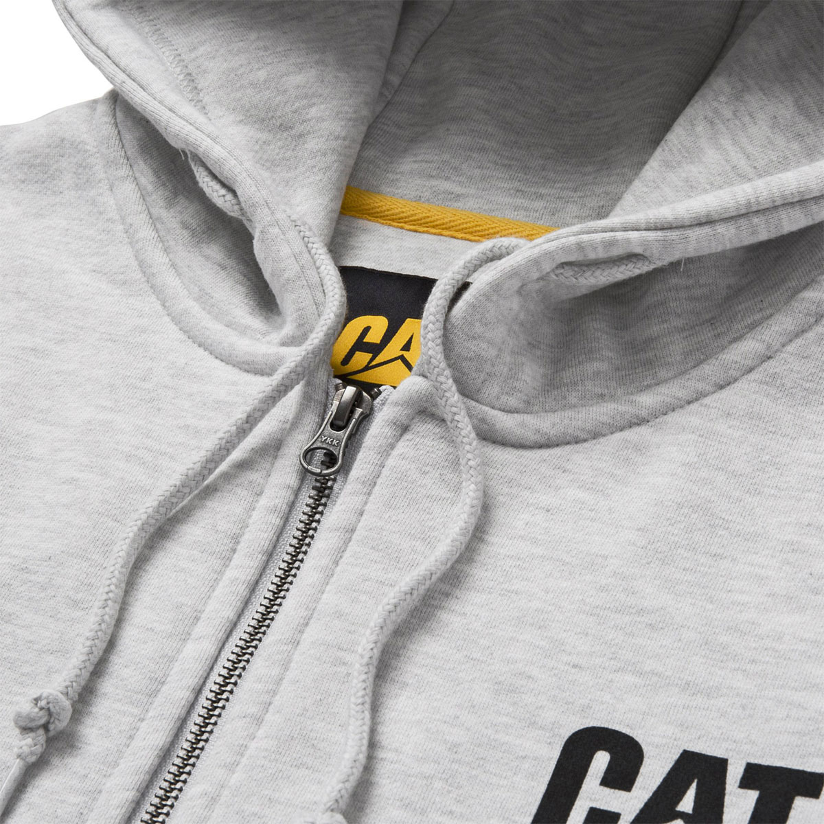 CAT Zip Hoodie Banner Gr. L grau  Bild 4