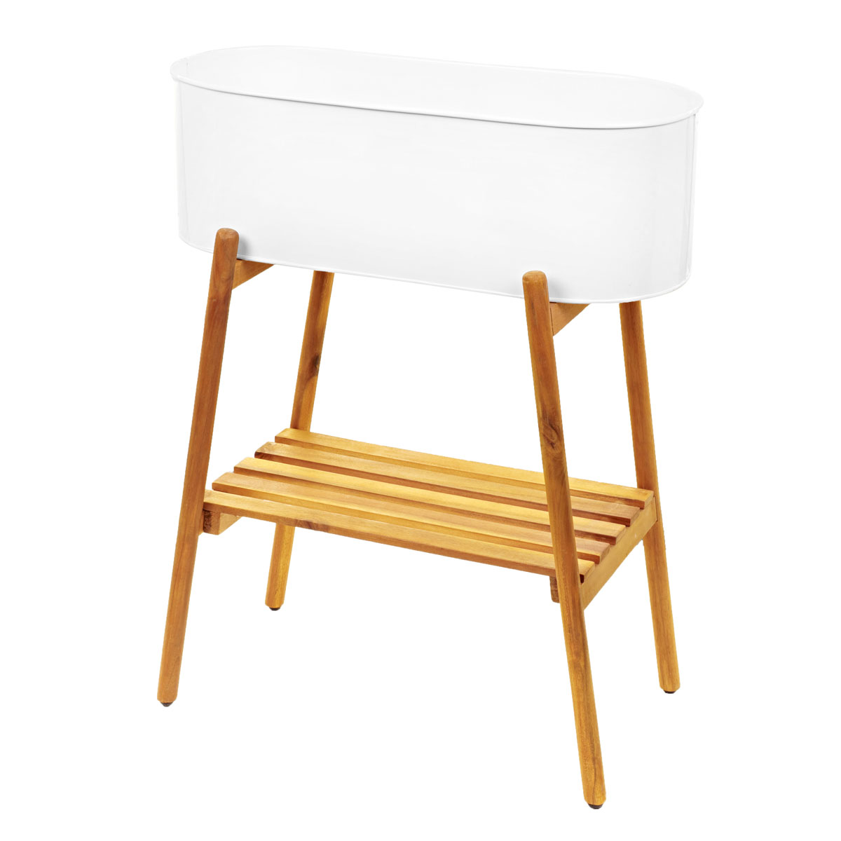 Wingart Hochbeet Gloria weiß 60 x 30 x 80 cm Bild 2