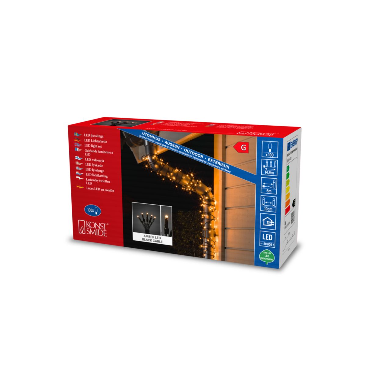 Konstsmide LED Lichterkette 100 Dioden