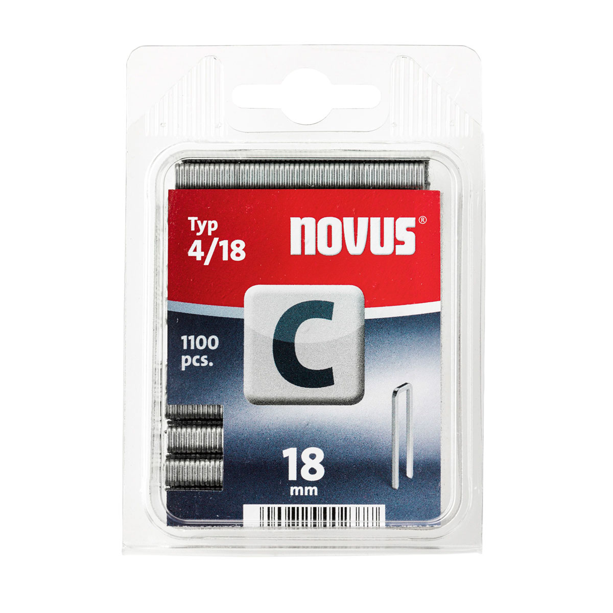 Novus Schmalrückenklammer C Typ 4/18 18 mm