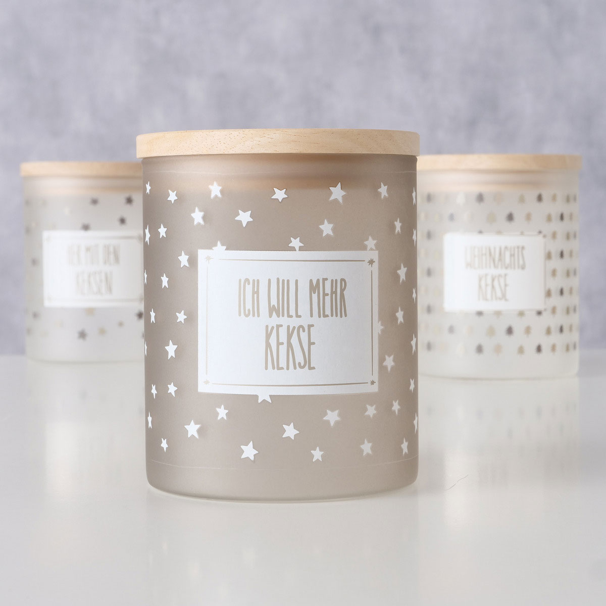 Vorratsglas Risor sortiert 750 ml Höhe 13 cm Durchmesser 10 cm Glas lackiert Bild 9