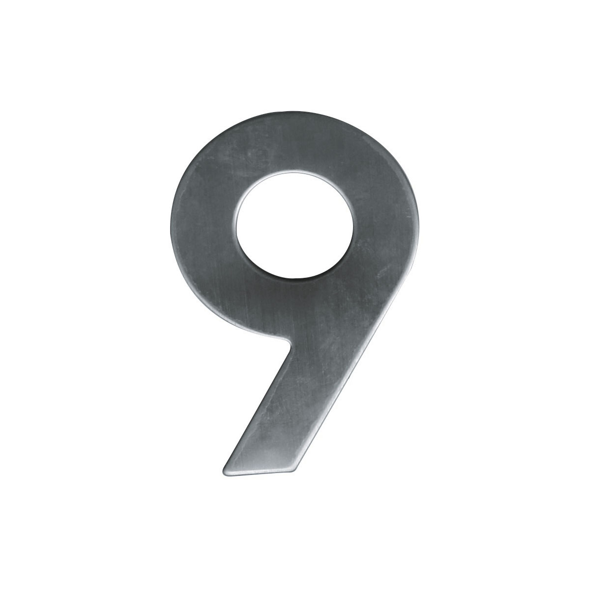 Alpertec Edelstahl-Hausnummer 9 satiniert