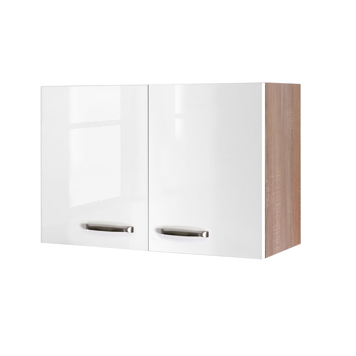 Flex-Well Küchenoberschrank „Valero“, 80x54,8x32 cm, weiß/Sonoma Eiche