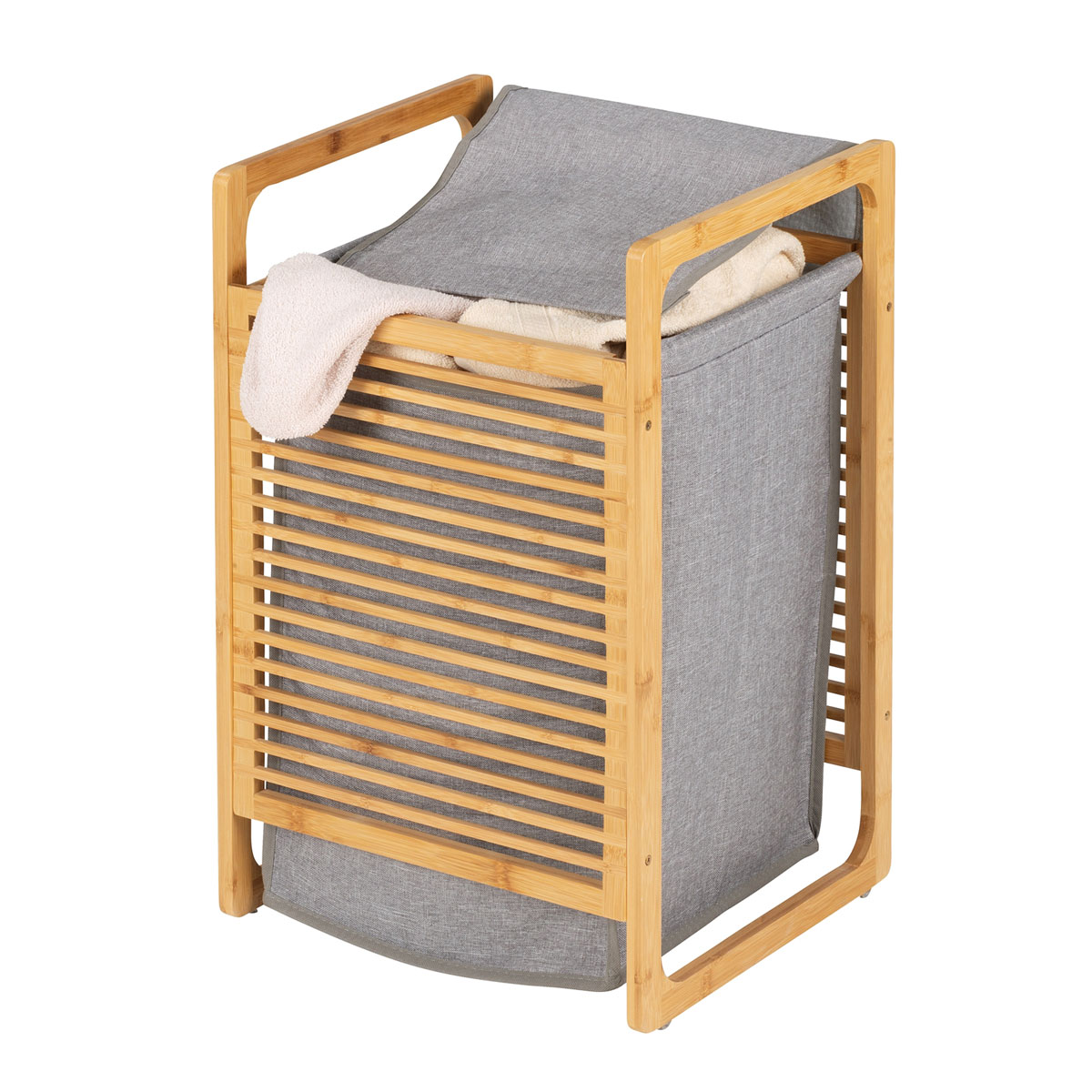 Wenko  Wäschetruhe Bahari aus Bambus Wäschekorb 43 l