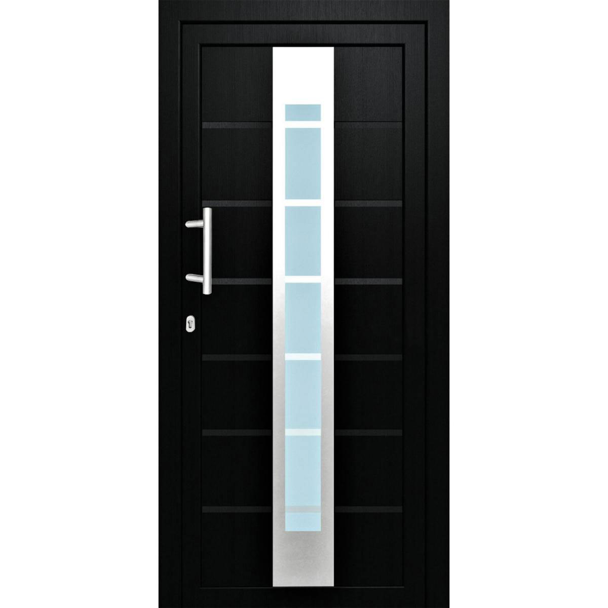 Haustür Kunststoff T84 anthrazit 100 x 210 cm Anschlag rechts Bild 1