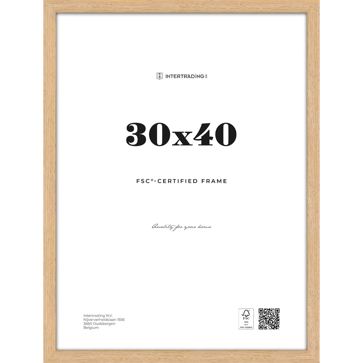 Bilderrahmen Quebec 30x40 cm Eiche