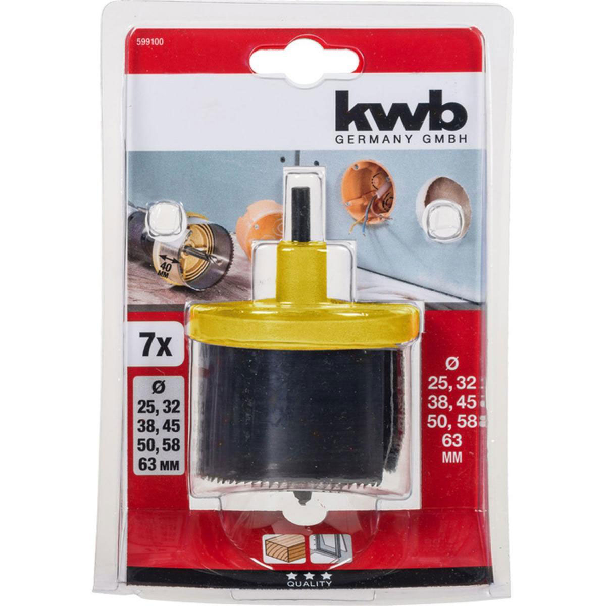 kwb  Mehrkranzlochsäge 7 teilig Bild 2