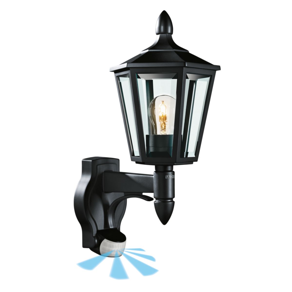 Steinel Klassische Außenleuchte L 15 S mit Bewegungsmelder Schwarz Bild 2