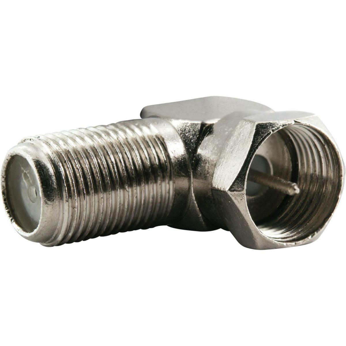 Schwaiger F-Winkeladapter für F-Stecker/F-Buchse 2 Stück silber Schwaiger F-Winkeladapter für F-Stecker/F-Buchse 2 Stück silber