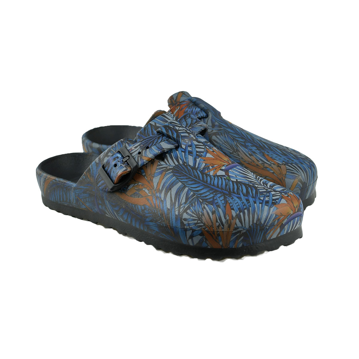 Scheibler Damen Clog Bentelo braun gemustert Größe 38/39