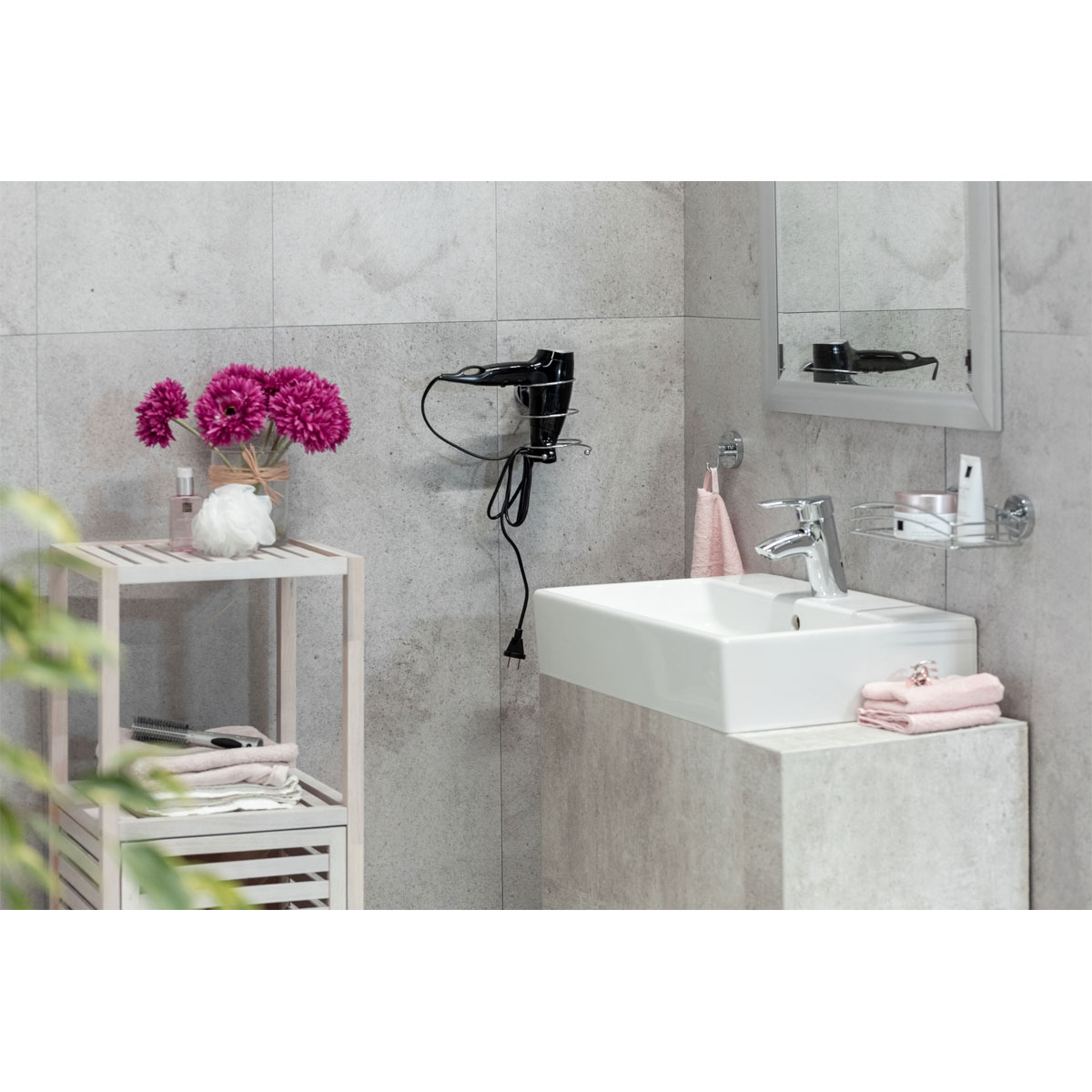 Wenko Haartrocknerhalter Befestigen ohne bohren Vacuum-Loc Bild 7