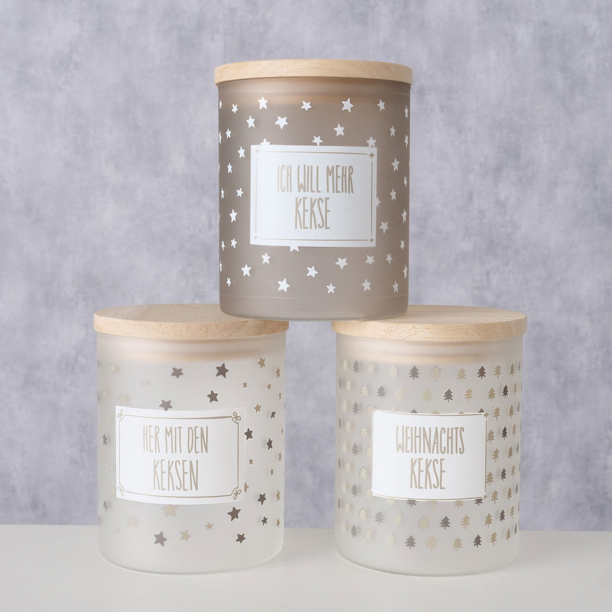 Vorratsglas Risor sortiert 750 ml Höhe 13 cm Durchmesser 10 cm Glas lackiert Bild 8