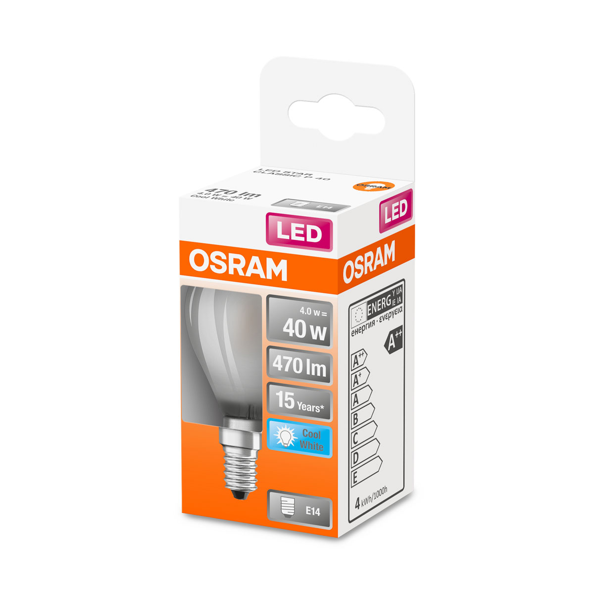 Osram LED-Leuchtmittel E14 40W matt Bild 2