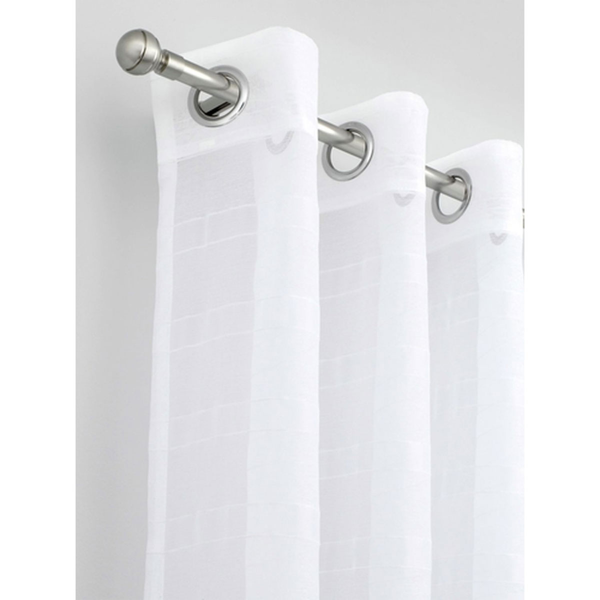 Gardinia Stoffösen groß 5,5 / 3,5 cm silber-matt Bild 2