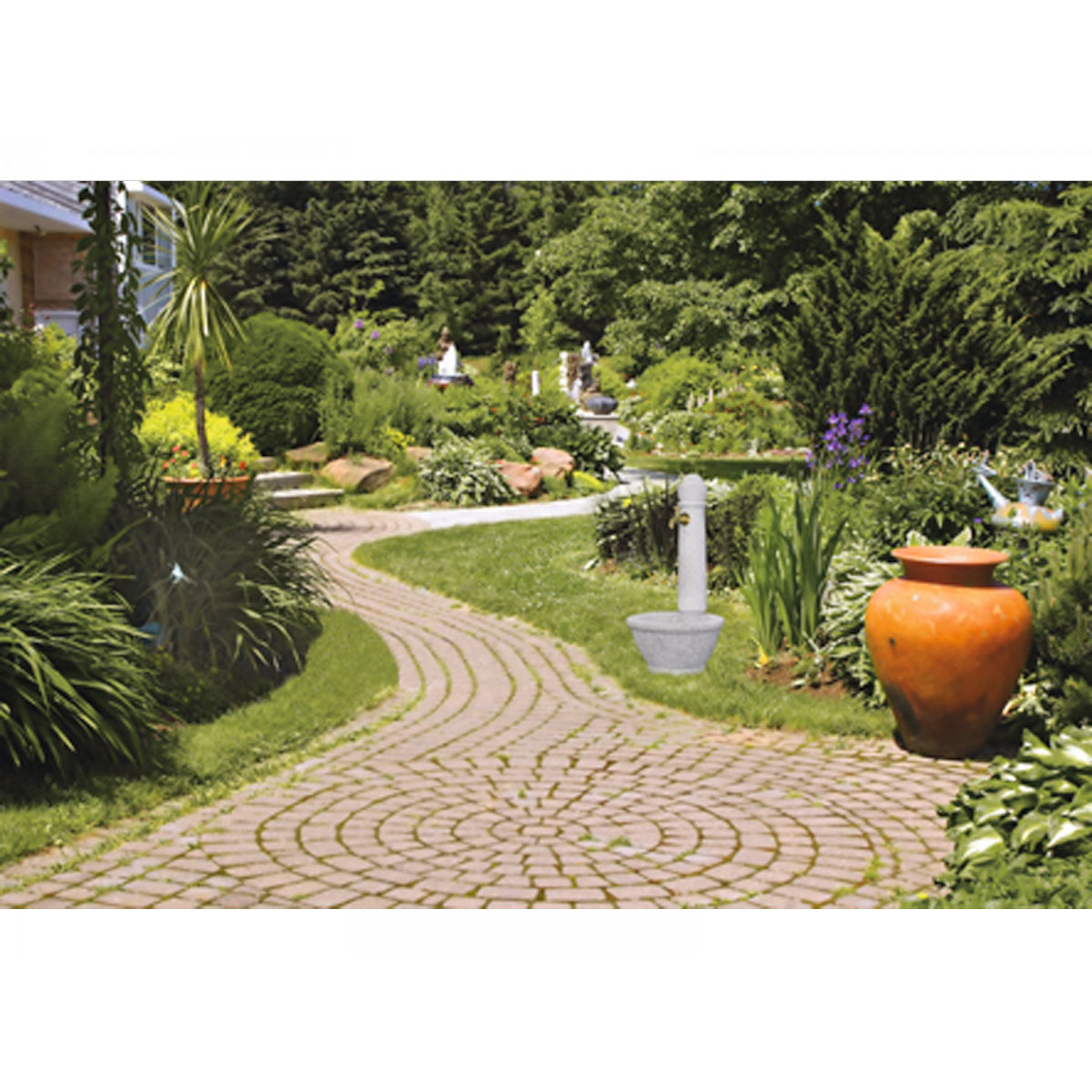 Garantia Steinbrunnen Roma grau Bild 2