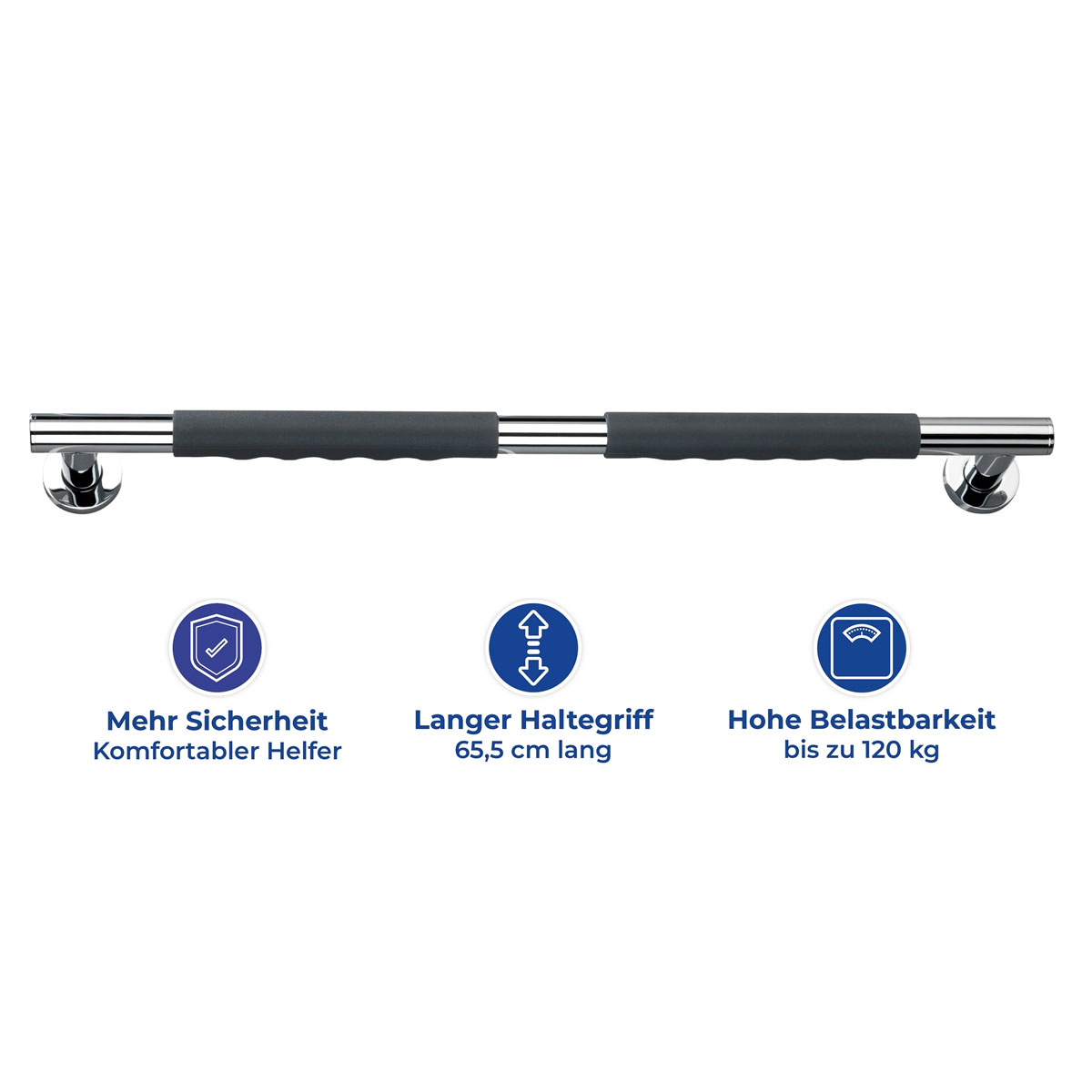 Wenko  Edelstahl Wandhaltegriff Secura 65,5 cm Bild 3