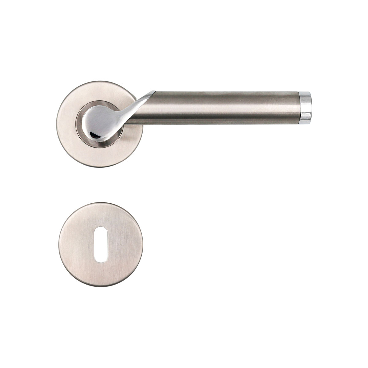 Durabil Rosetten-Drückergarnitur Baltrum Edelstahl