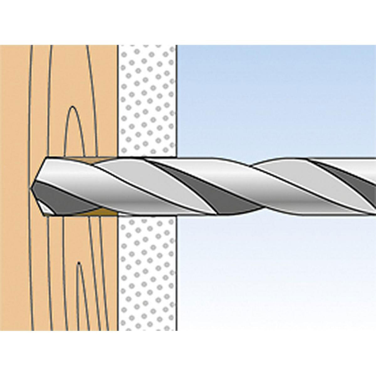 Fischer  Nylon-Kippdübel DuoTec 10 S mit Panhead Schraube 10 Stück Bild 4