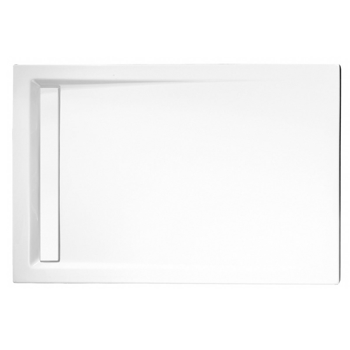 Schulte Schiebetür Master Class inkl Seitenwand 120 x 90 cm links chrom Rinne weiß Bild 4