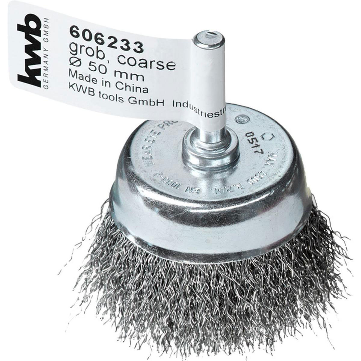 kwb  Topfbürsten für Einsatz mit Bohrmaschinen und Akkuschraubern grob Durchmesser 50 mm Bild 2