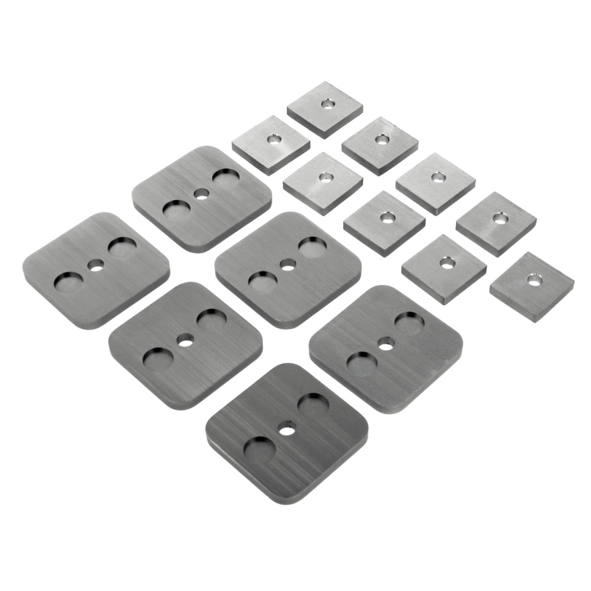 Wandabstand-Set NOVA 414 Edelstahl matt