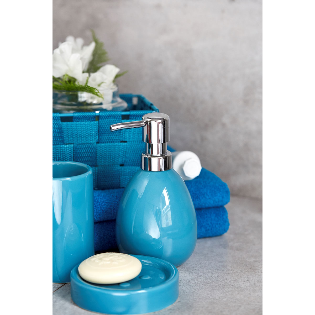 Wenko Seifenspender Polaris petrol 390 ml Bild 3