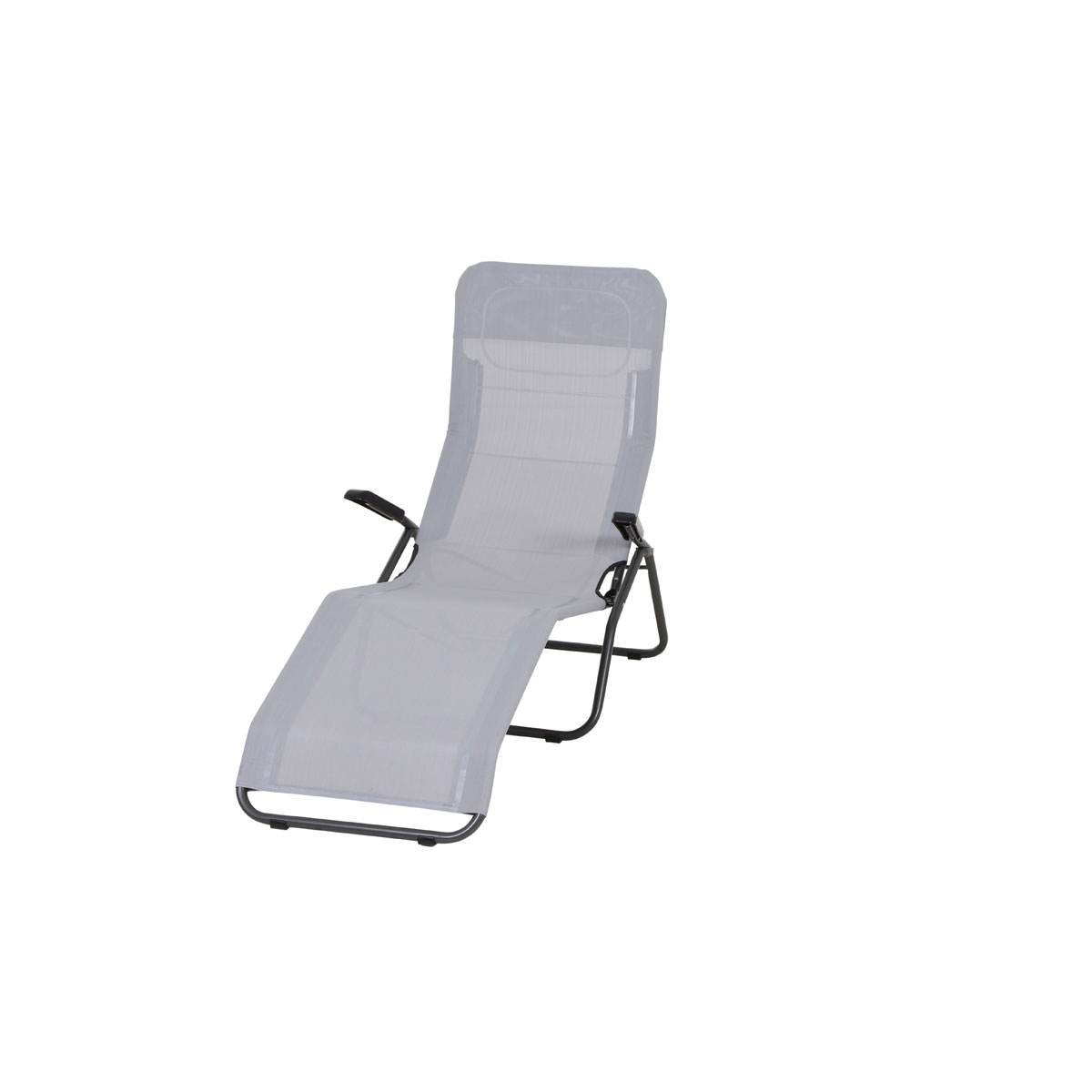Kippliege Anco 144 x 72,5 x 103,5 cm 1-fach verstellbar anthrazit/grau