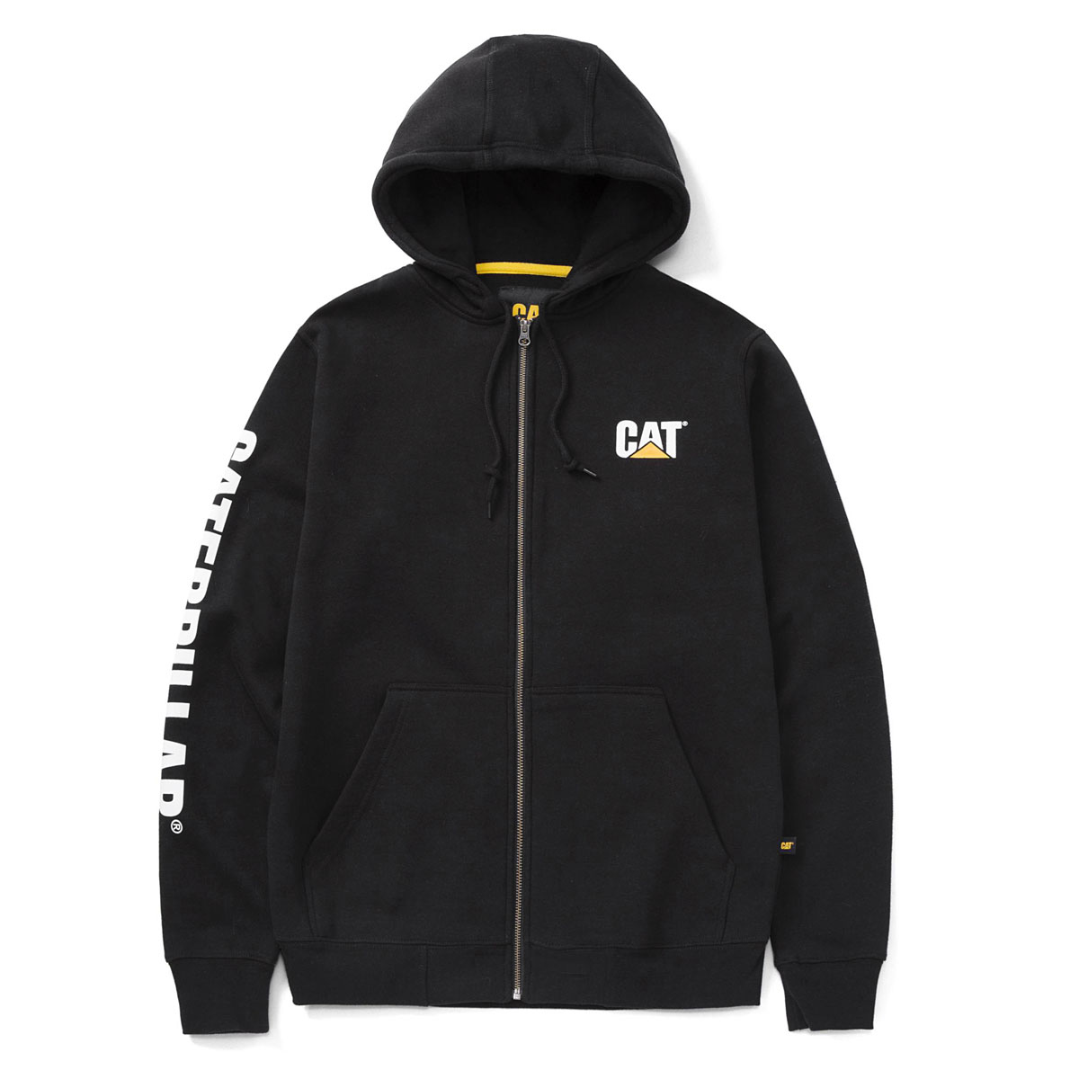 CAT Zip Hoodie Banner schwarz Gr. L Bild 1