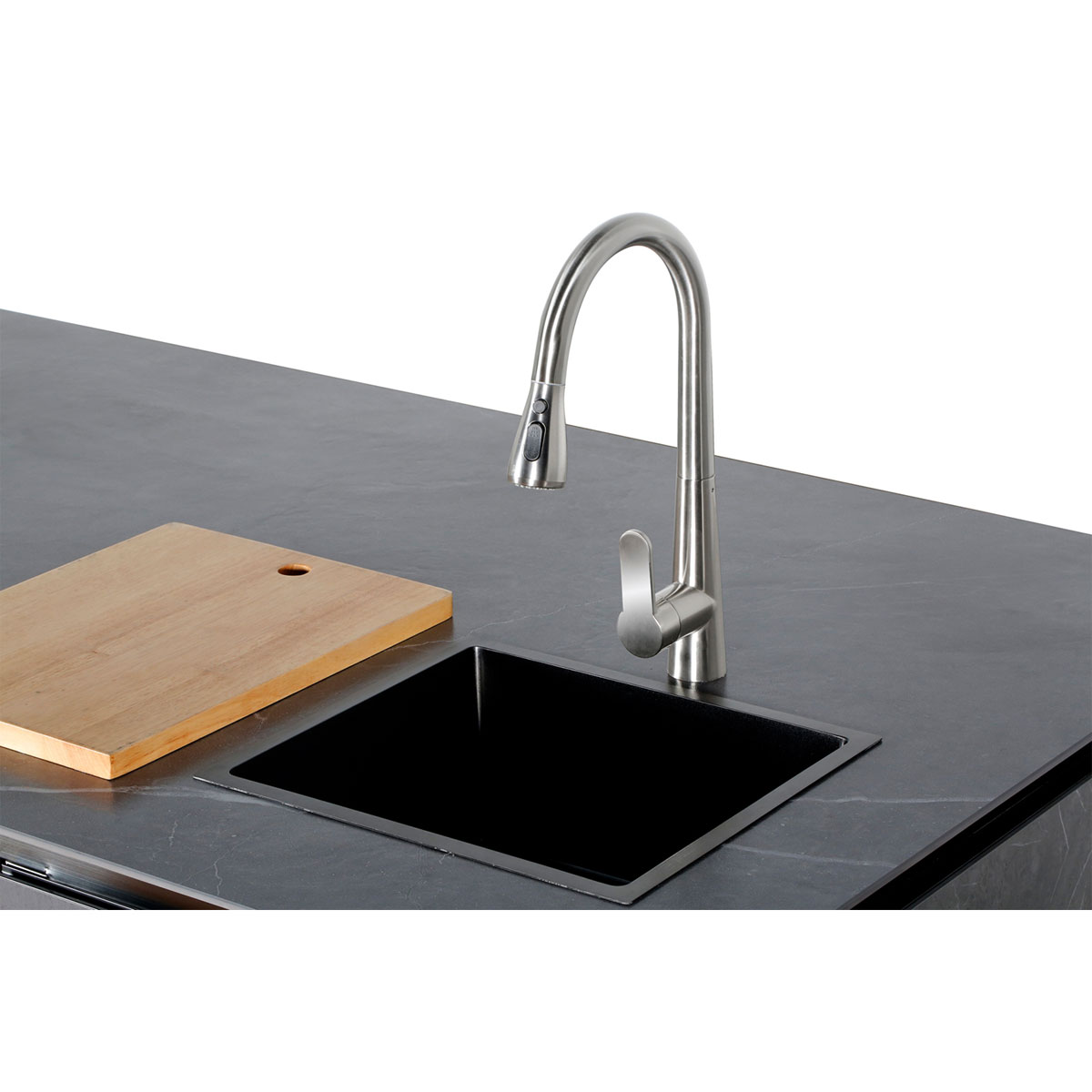 Buschbeck Outdoorküche Derby 253x110x143cm Keramikverkleidung anthrazit Bild 11