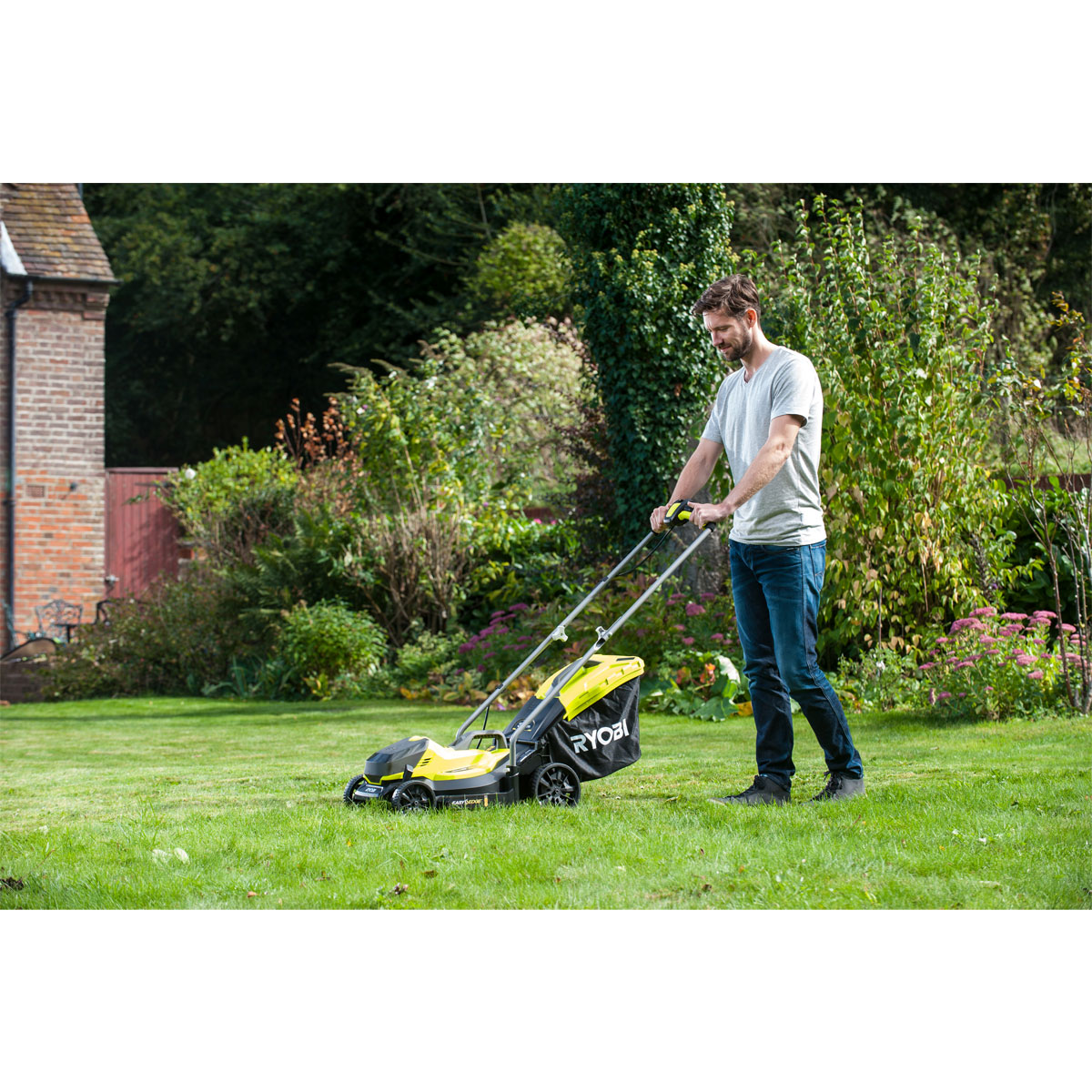 Ryobi Akku-Rasenmäher OLM1833B ohne Akku und Ladegerät Bild 2
