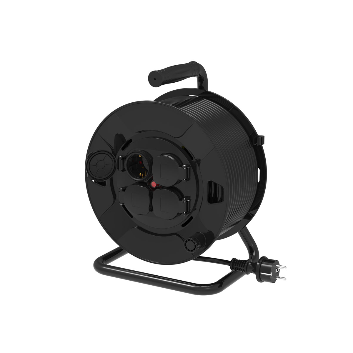 Flector Technik Kabeltrommel 40 m IP44 4-fach Schuko Bild 1