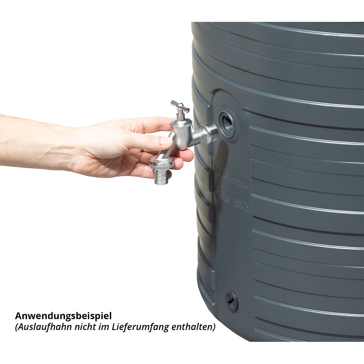 Garantia  Regentonne Nordic 2in1 300 Liter graphite grey inkl. Deckel Bild 8