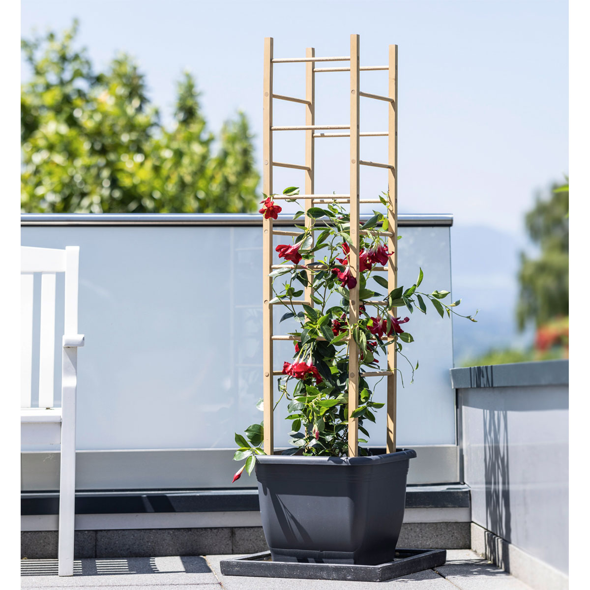 Windhager  Holz-Rankhilfe Turm 29x29x145 cm Bild 1