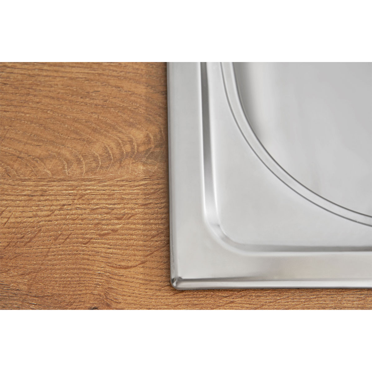 Respekta Edelstahl-Spüle inkl Ab- und Überlaufgarnitur 86 cm Bild 9