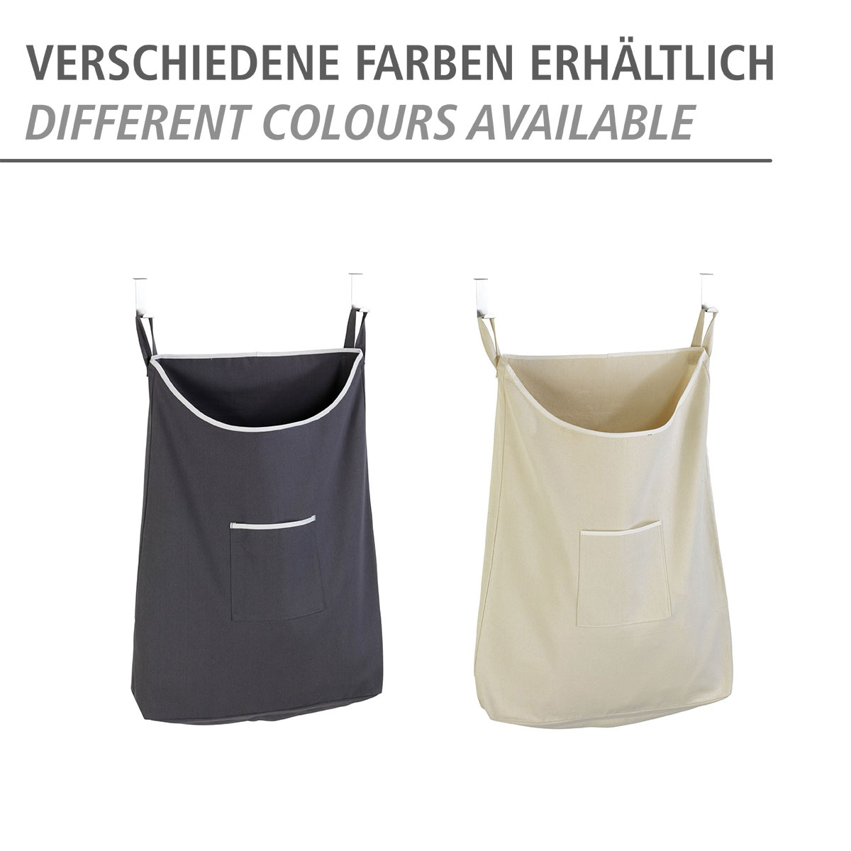 Wenko  Über-Tür Wäschesammler Canguro Grau 65 l Bild 6