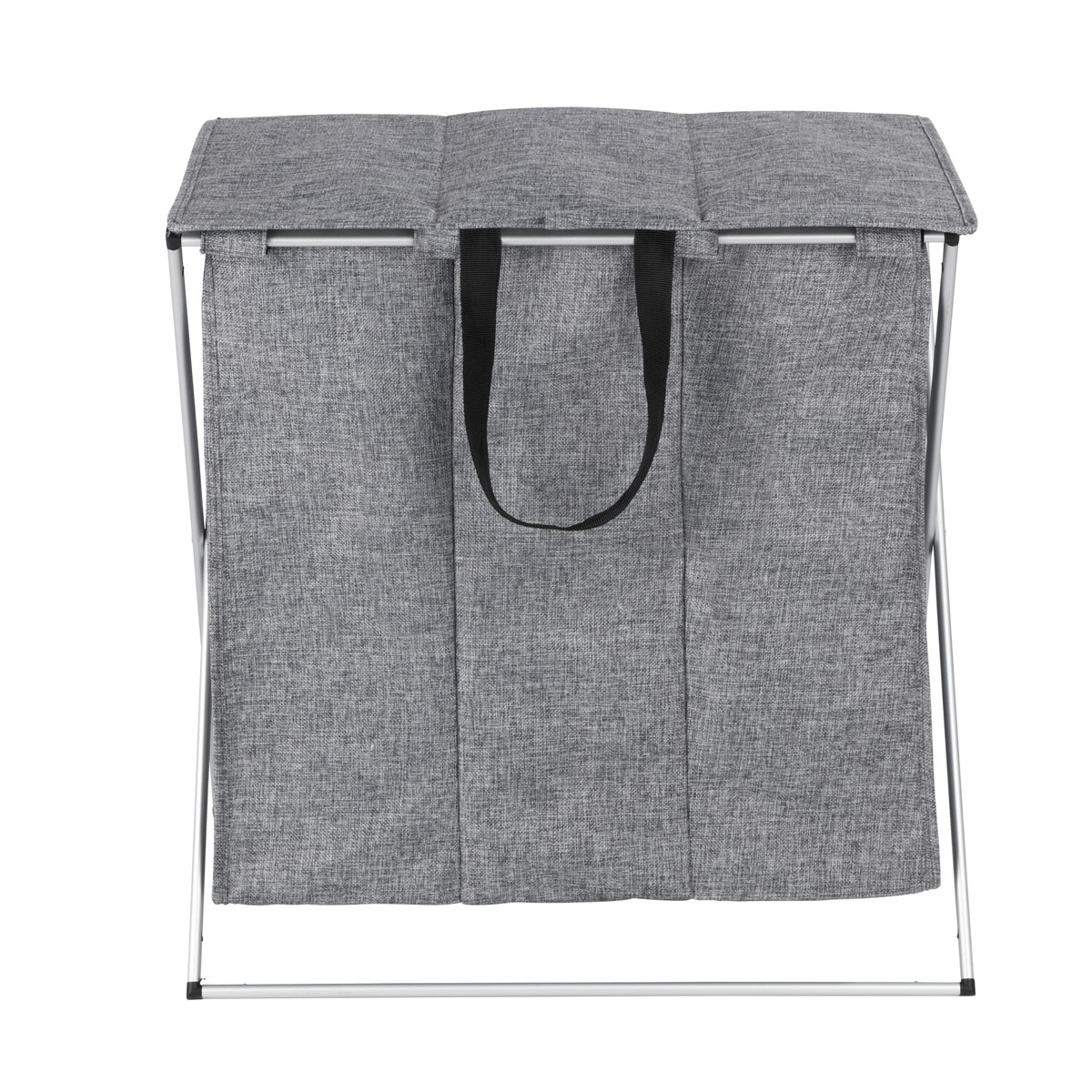 Wenko  Wäschesammler Trio Top Grau meliert Wäschekorb 118 l Bild 3