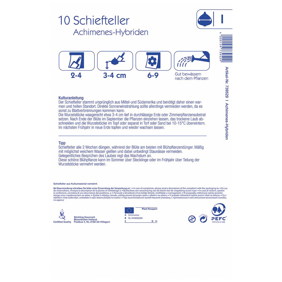 Kiepenkerl Schiefteller Mexicana Größe 1 10 Stück Bild 2