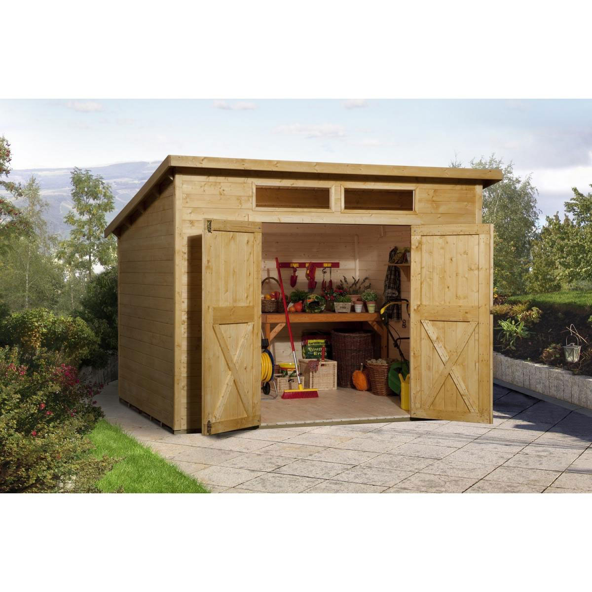 Weka Gartenhaus 325 A Größe 1 lasiert Bild 1