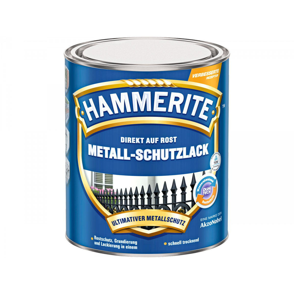Hammerite Metallschutzlack hellgrau 750 ml