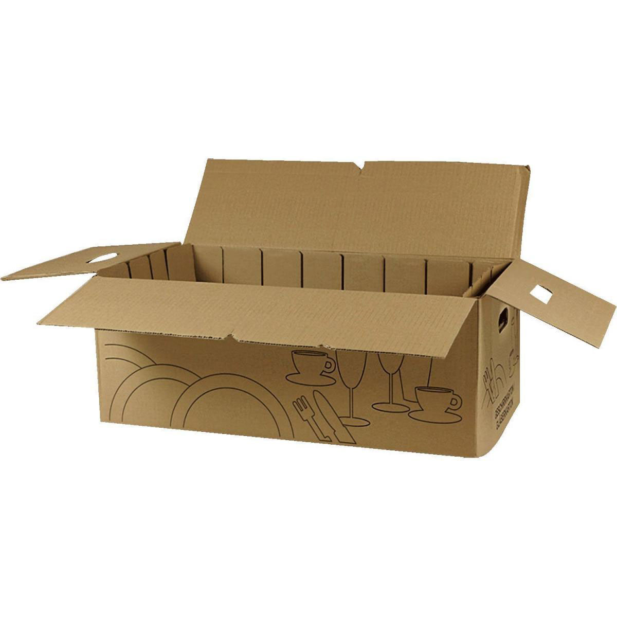 Geschirrkarton 62 x 23 x 32 cm 2er-Set Bild 2