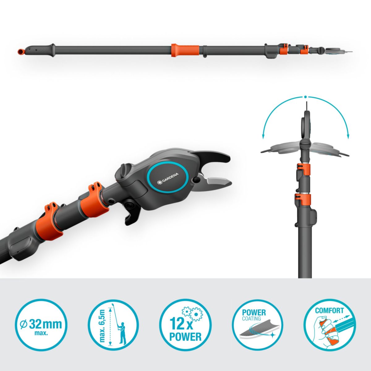 Gardena Teleskop-Baumschneider StarCut Pro L, Bypass- Schneidprinzip Bild 2