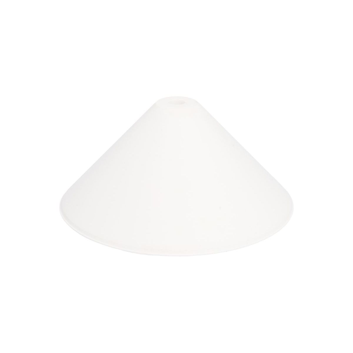 Lampenbaldachin konisch weiß