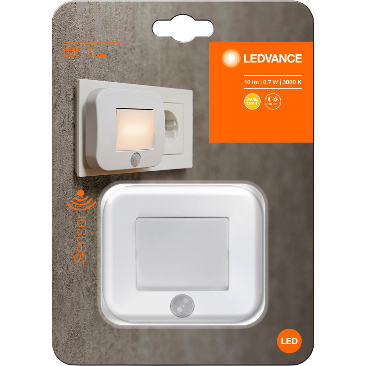 Osram LED-Nachtlicht Lunetta Hall inkl Licht- und Bewegungssensor weiß Bild 2