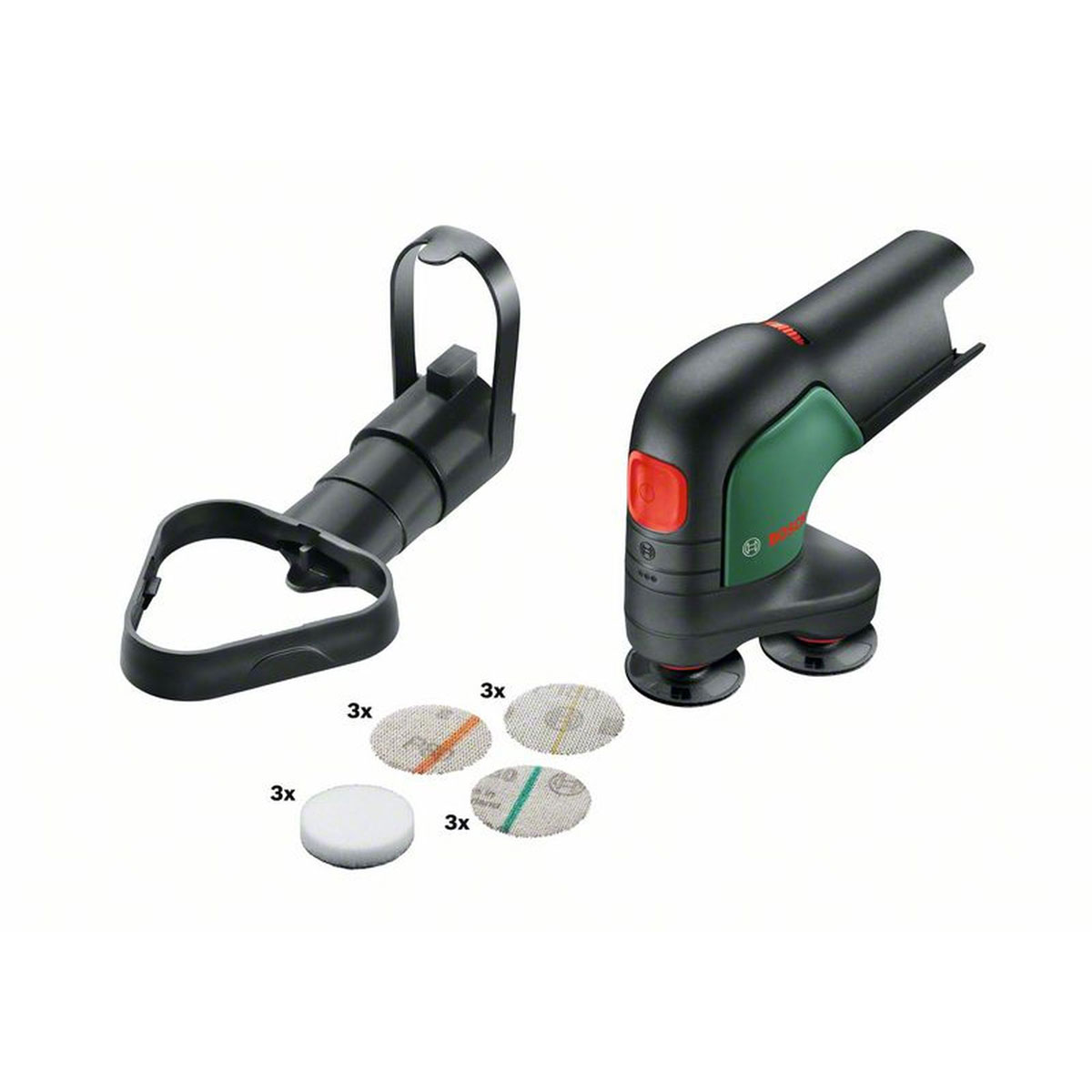 Bosch   Akku-Tellerschleifer und Polierer-Set EasyCurvSander 12 ohne Akku 14-teilig Bild 4