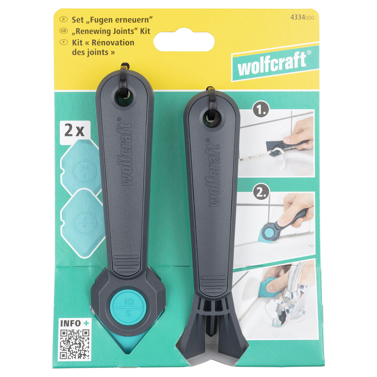 Wolfcraft Set Fugen erneuern 4-teilig Bild 8