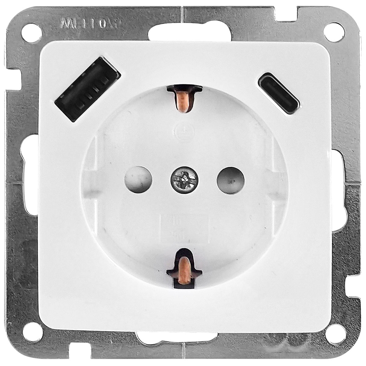 Steckdose Monaco mit USB-A/C-Anschluss