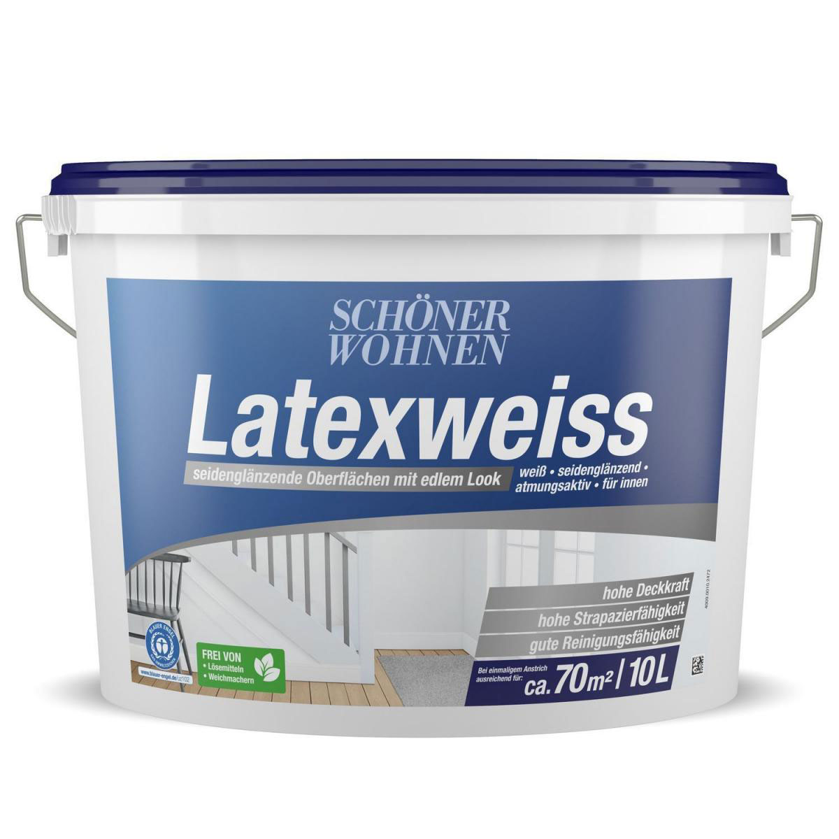 Schöner Wohnen Farbe Latexweiß Seidenglänzend 10 L