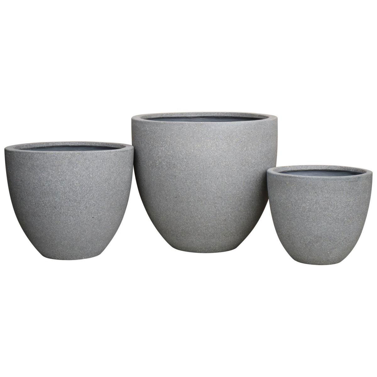 Haveson Pflanzschale Pure 33 x 33 x 29 cm grau Bild 2